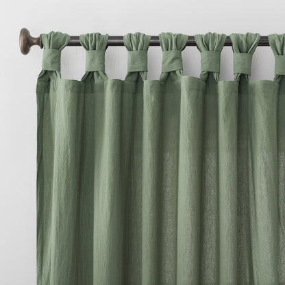 Archaeo Washed Cotton Twist Tab Curtain, Single Panel