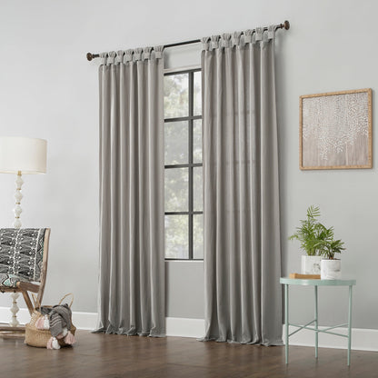 Archaeo Washed Cotton Twist Tab Curtain, Single Panel