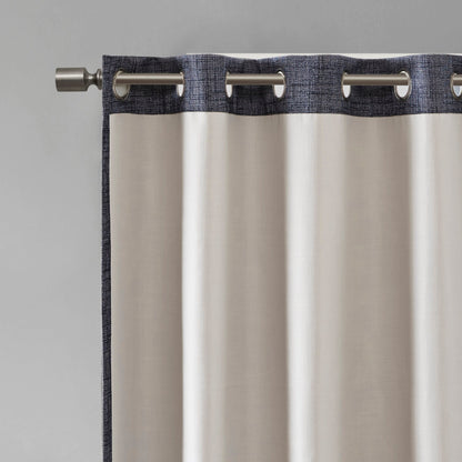 Arlie Printed Heathered Blackout Single Window Curtain Panel by SunSmart