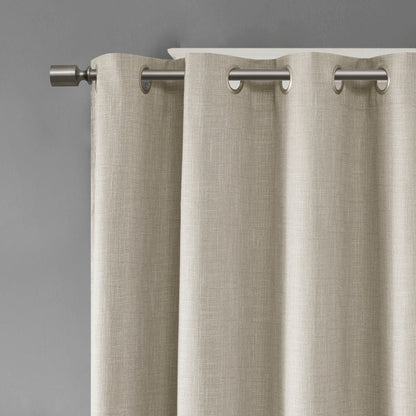 Arlie Printed Heathered Blackout Single Window Curtain Panel by SunSmart