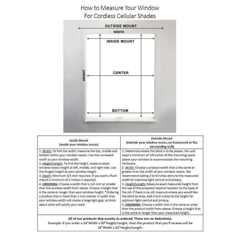 Arlo Blinds White Light Filtering Top-down Bottom-up Cellular Shades