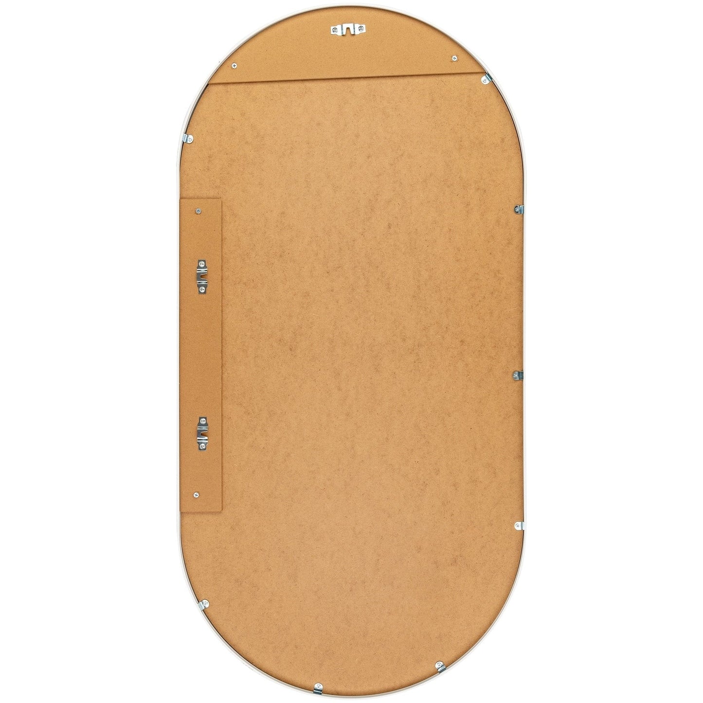 Livabliss Aranya Modern Aluminum Oval Pill-Shaped Accent Mirror