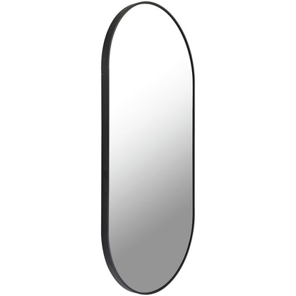 Livabliss Aranya Modern Aluminum Oval Pill-Shaped Accent Mirror