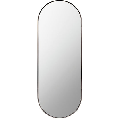 Livabliss Aranya Modern Aluminum Oval Pill-Shaped Accent Mirror