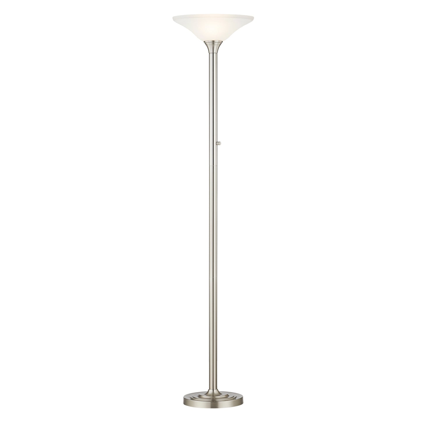 Artiva USA 71 LED Torchiere Floor Lamp with Hammered Glass Shades - 71