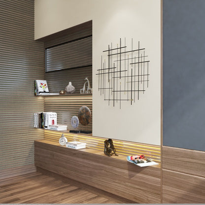 Carson Carrington Idakra Modern Metal Wall Decor - 28H x 28W x 1.5D