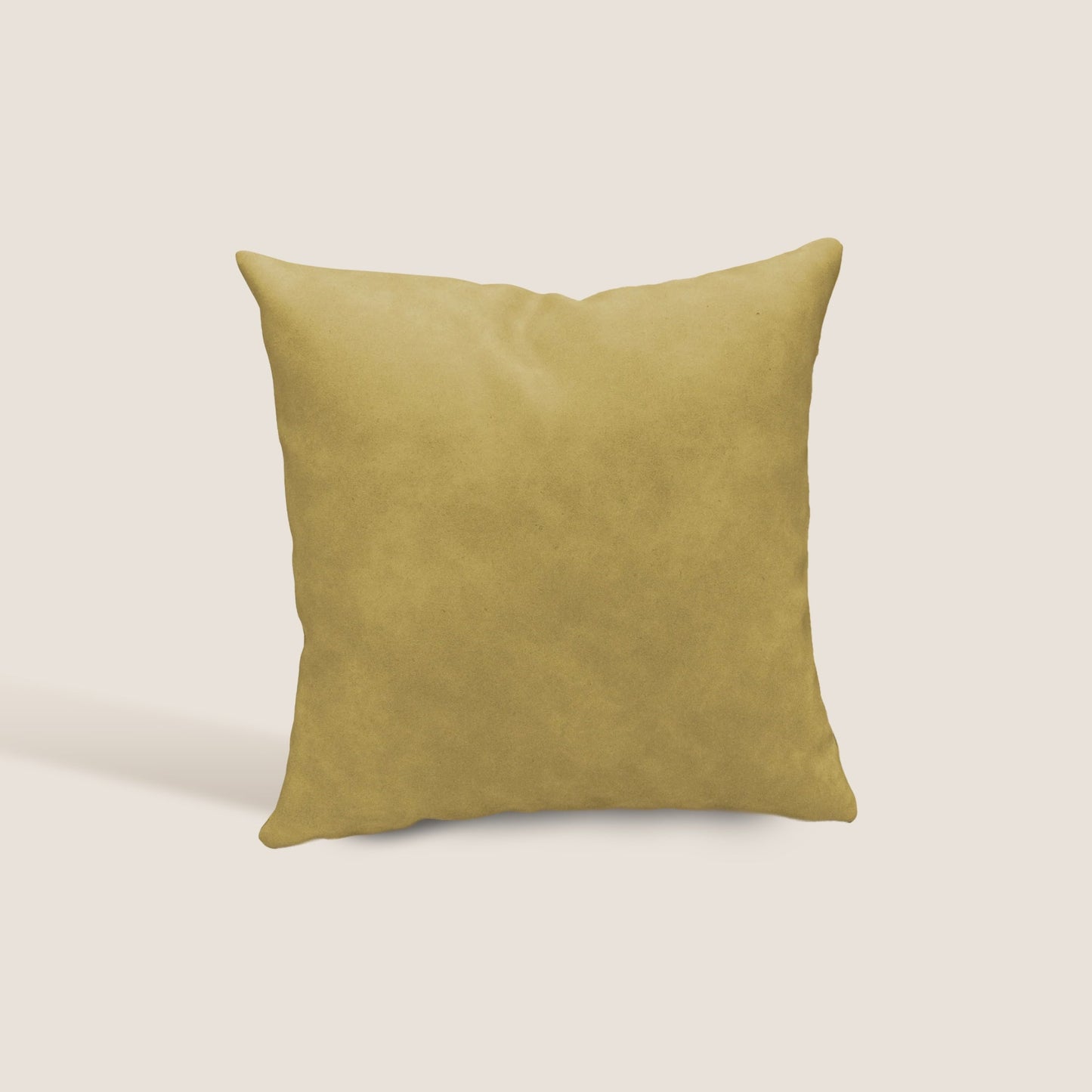 Atlanta cuscino quadrato disponibile in diversi colori realizzato in ecopelle primofiore giallo 