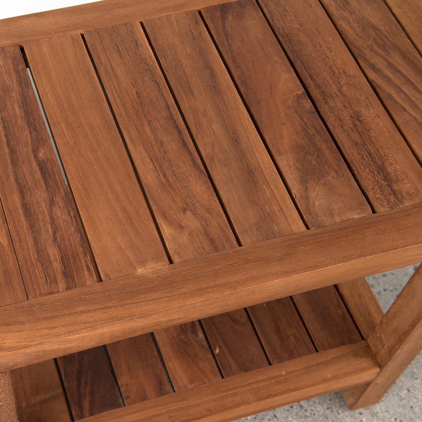 Aurora Home Indonesian Teak Shower Table/Bench