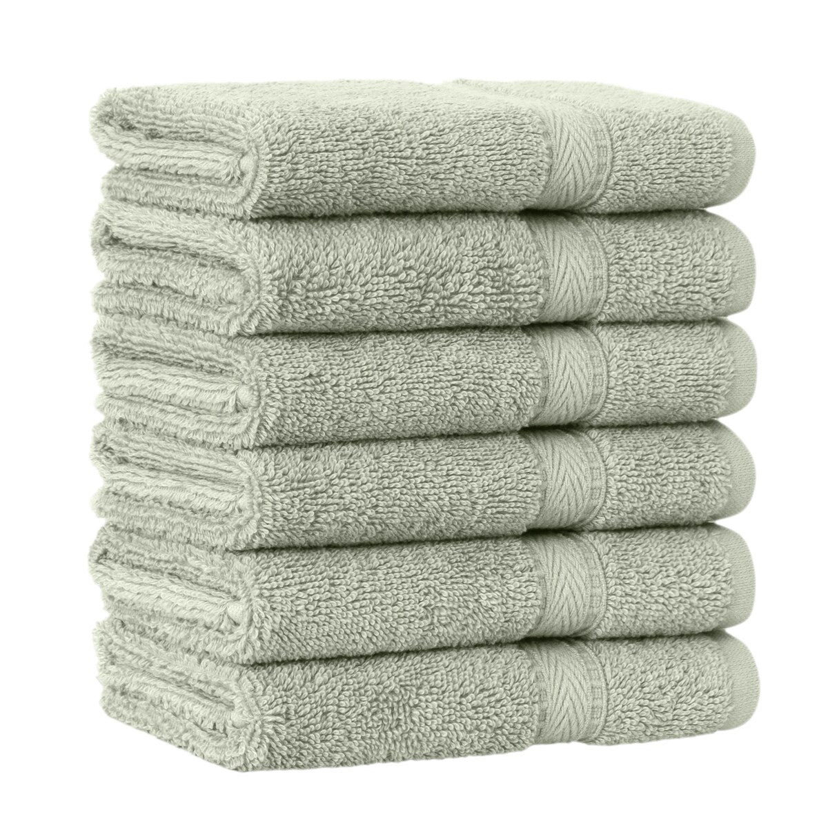 Authentic Hotel Spa Turkish Cotton Washcloth (Set of 6)