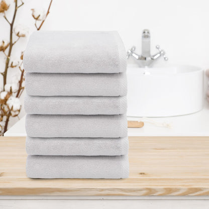 Authentic Hotel and Spa 100% Turkish Cotton Ediree Fingertip Towels - Set of 6