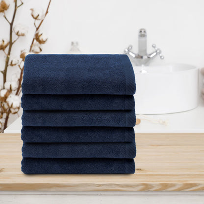 Authentic Hotel and Spa 100% Turkish Cotton Ediree Fingertip Towels - Set of 6