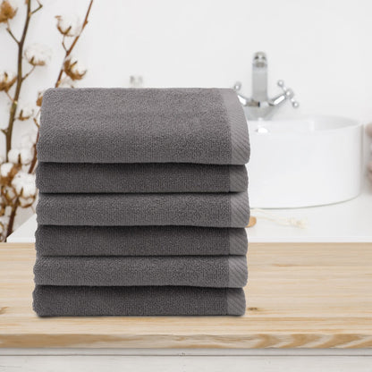 Authentic Hotel and Spa 100% Turkish Cotton Ediree Fingertip Towels - Set of 6