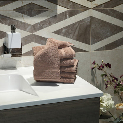 Authentic Hotel and Spa Omni Turkish Cotton Terry Washcloths (Set of 6)