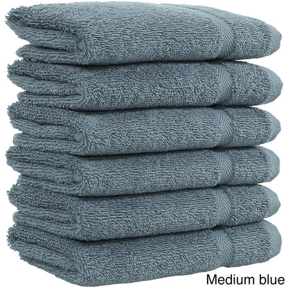 Authentic Hotel and Spa Omni Turkish Cotton Terry Washcloths (Set of 6)