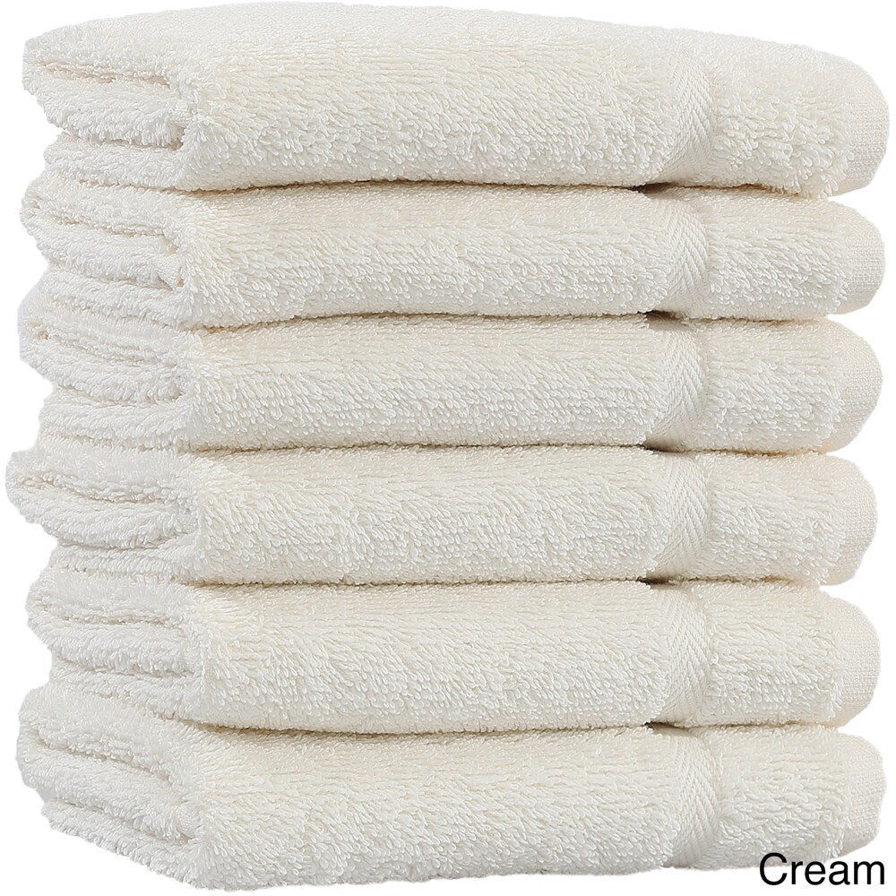 Authentic Hotel and Spa Omni Turkish Cotton Terry Washcloths (Set of 6)