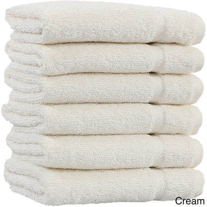 Authentic Hotel and Spa Omni Turkish Cotton Terry Washcloths (Set of 6)