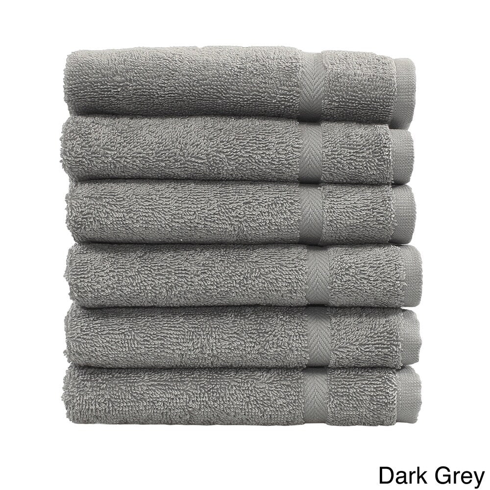 Authentic Hotel and Spa Omni Turkish Cotton Terry Washcloths (Set of 6)