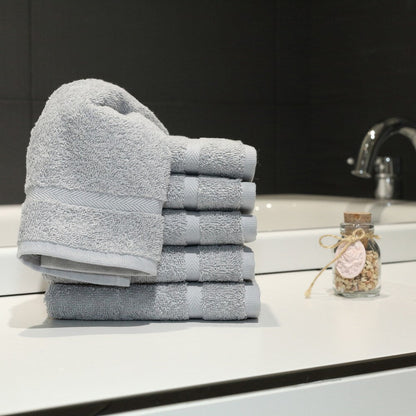 Authentic Hotel and Spa Omni Turkish Cotton Terry Washcloths (Set of 6)