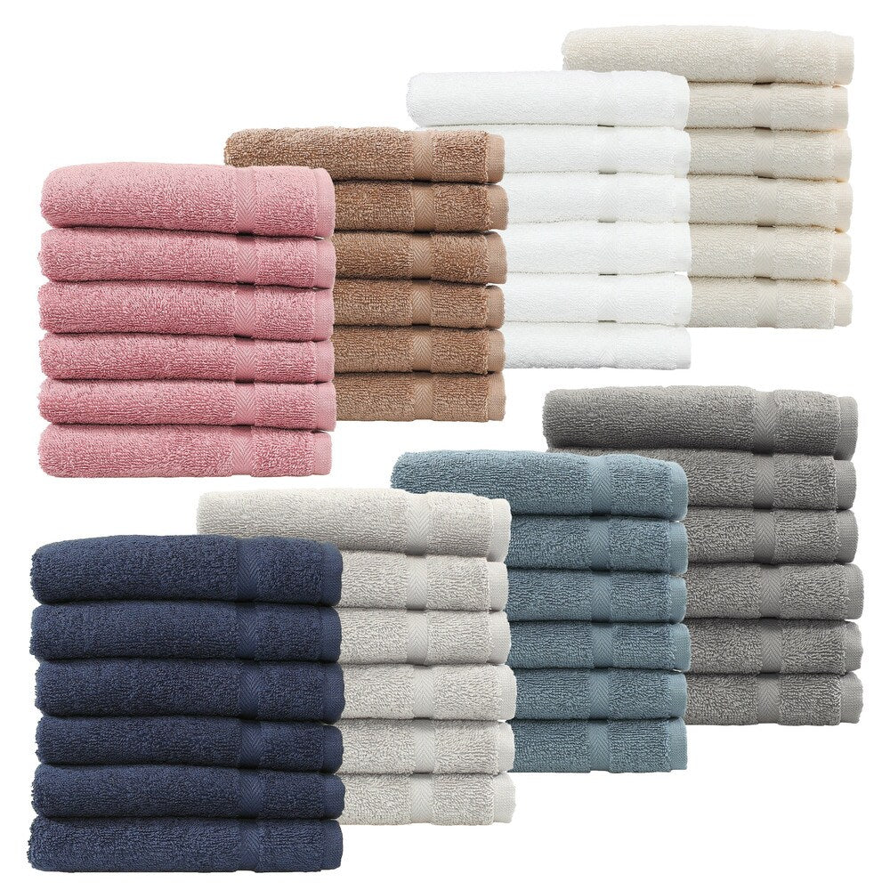 Authentic Hotel and Spa Omni Turkish Cotton Terry Washcloths (Set of 6)