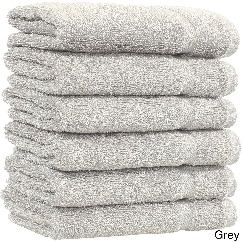 Authentic Hotel and Spa Omni Turkish Cotton Terry Washcloths (Set of 6)