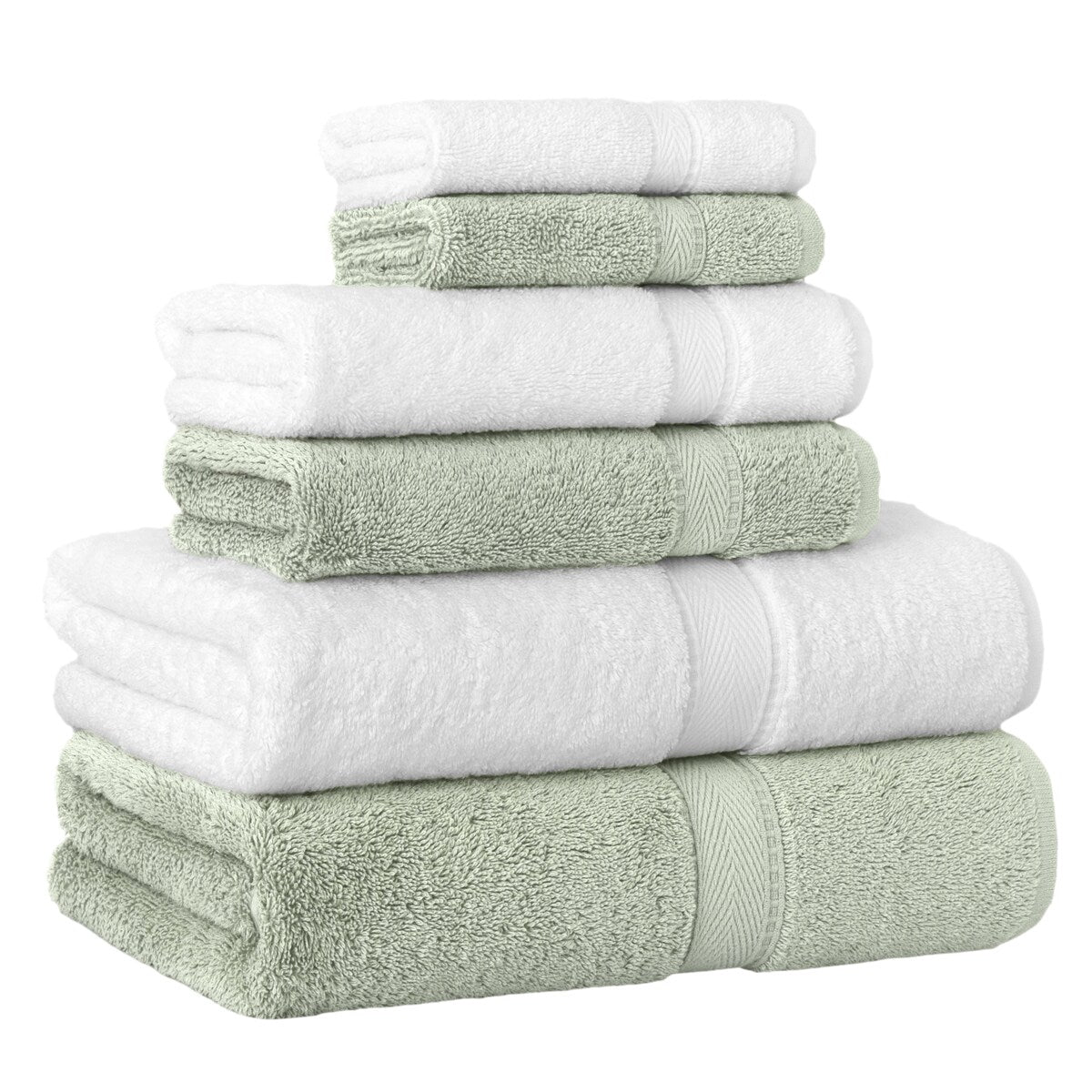 Authentic Hotel and Spa Turkish Cotton 6-piece Towel Set