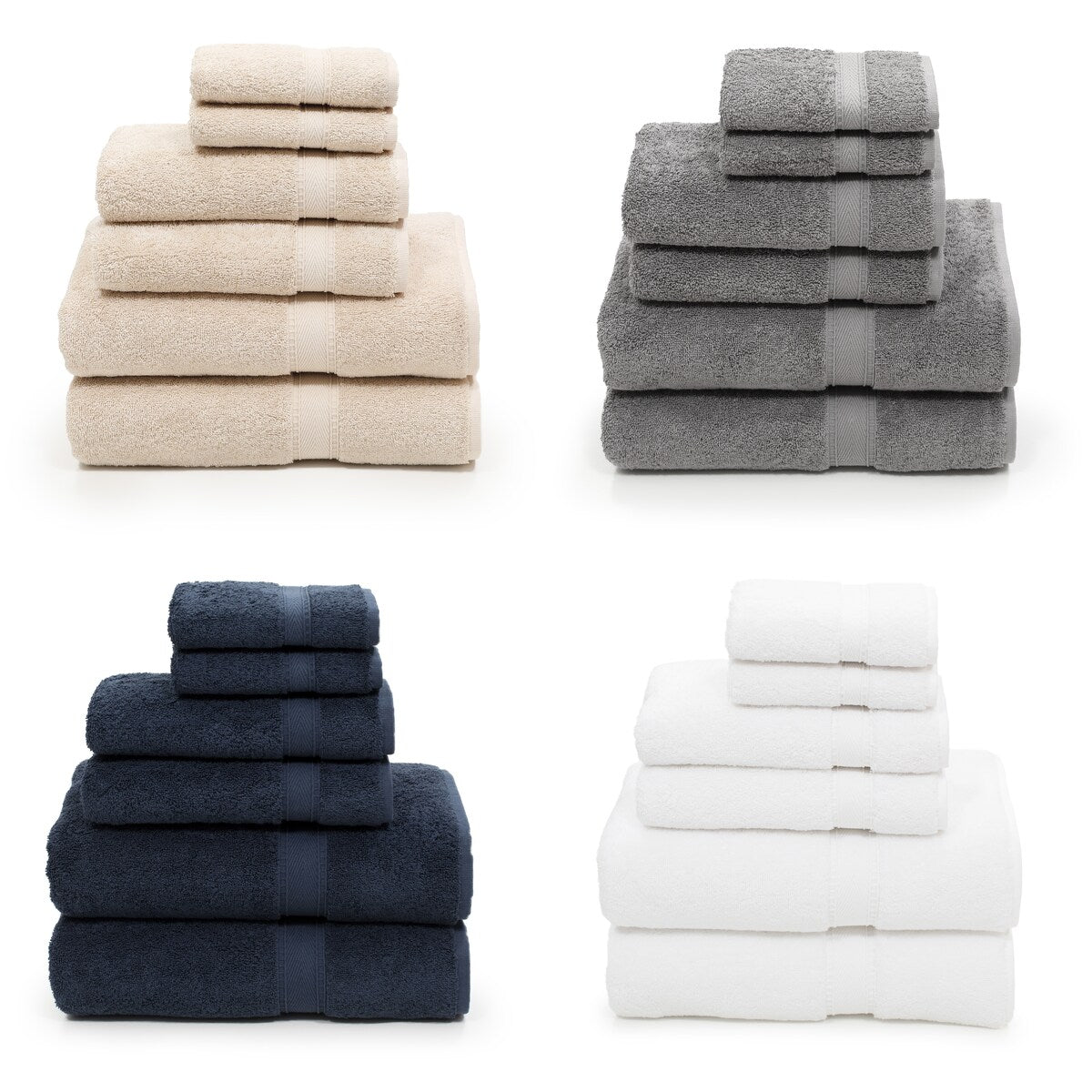 Authentic Hotel and Spa Turkish Cotton 6-piece Towel Set