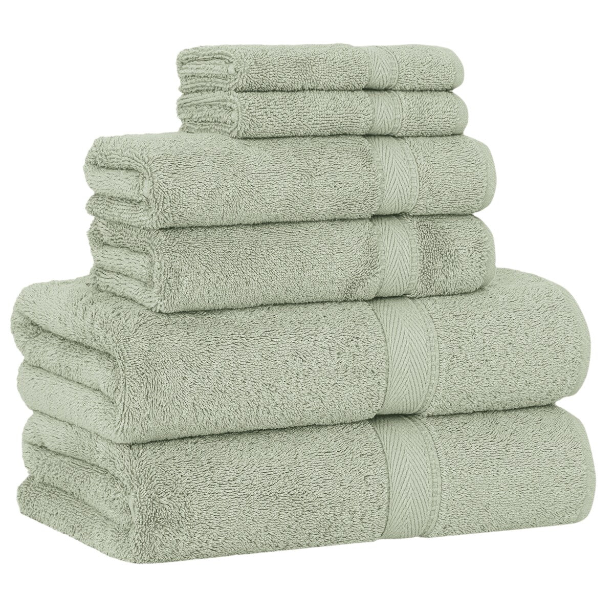 Authentic Hotel and Spa Turkish Cotton 6-piece Towel Set
