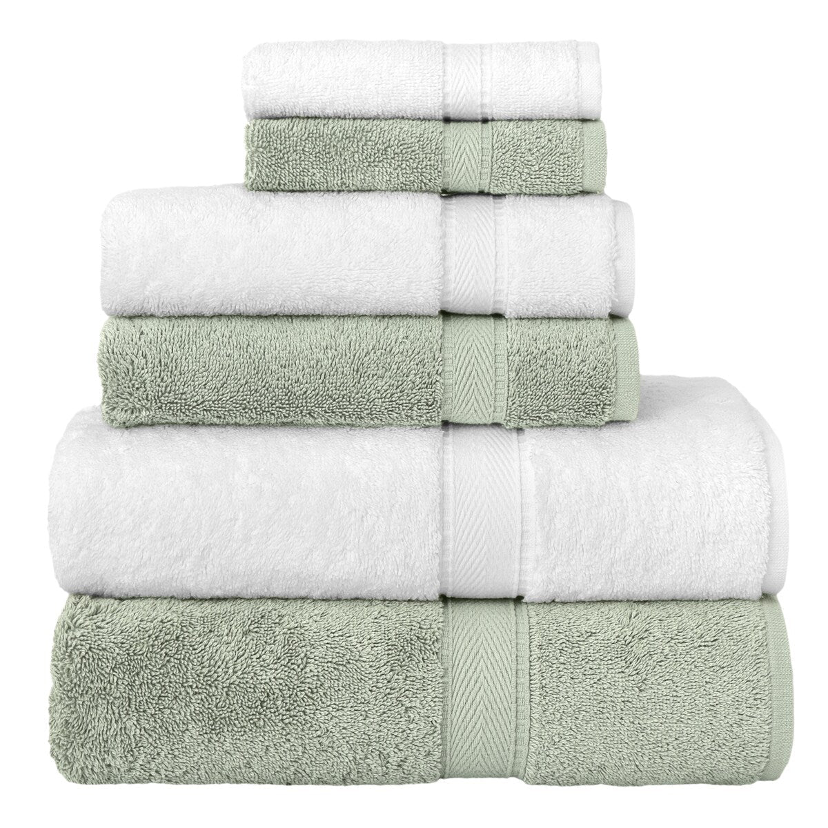 Authentic Hotel and Spa Turkish Cotton 6-piece Towel Set