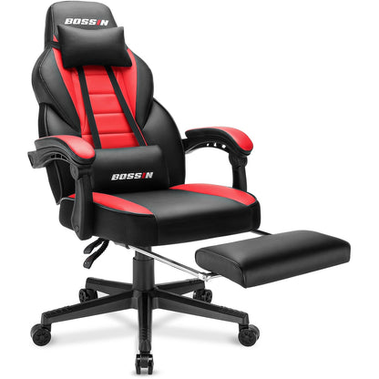 BOSSIN Racing Style Gaming Chair,300 lbs Big and Tall gamer chair High Back Computer Chair