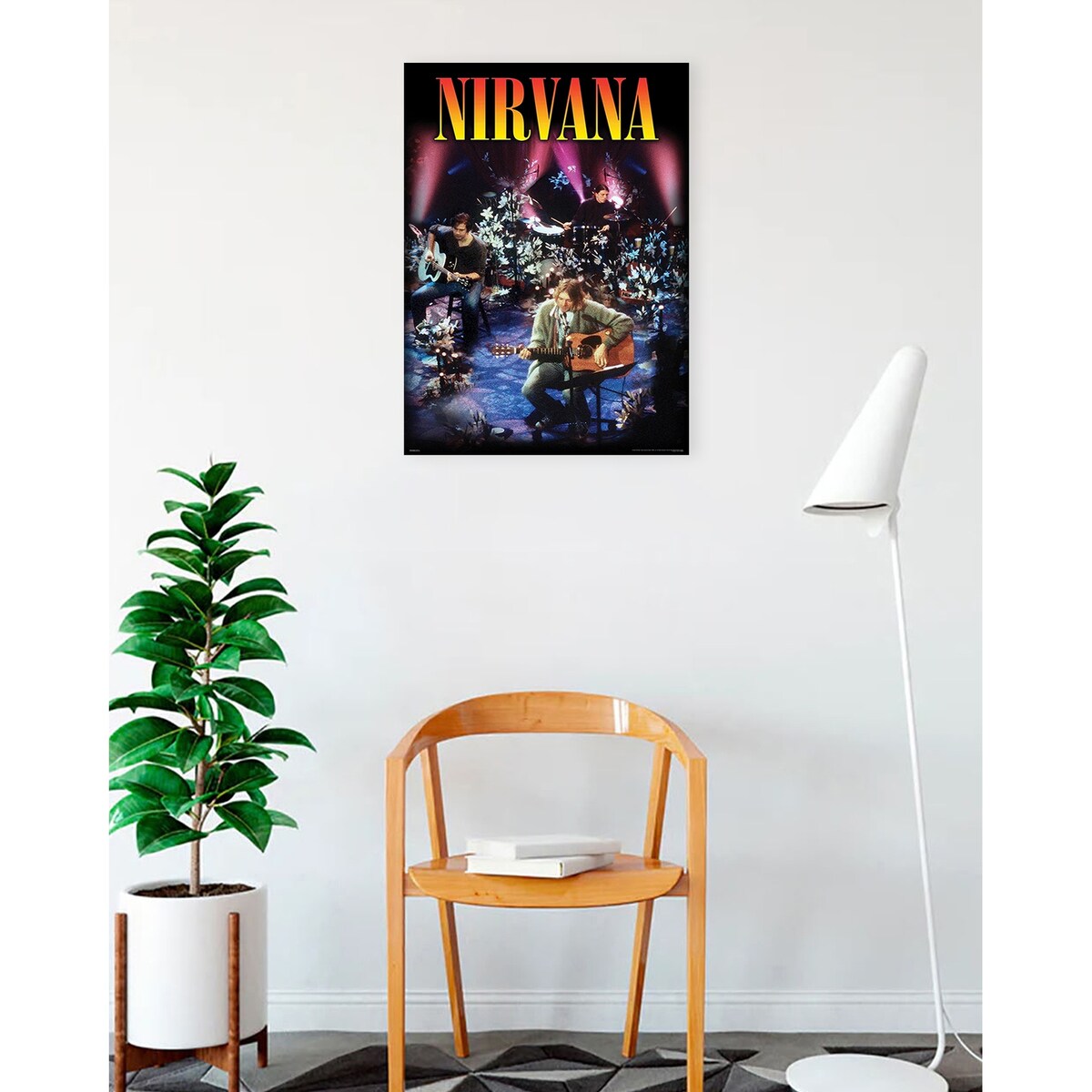 Nirvana - Unplugged Art Poster - 24 x 36 Inch