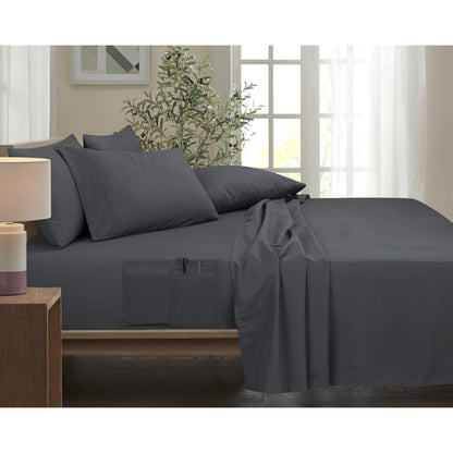 Rayon from Bamboo 6 Piece 1800 Thread Count Smart Pocket Sheet Set