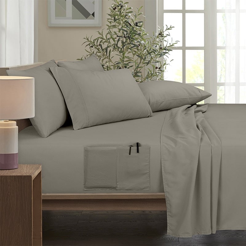 Rayon from Bamboo 6 Piece 1800 Thread Count Smart Pocket Sheet Set
