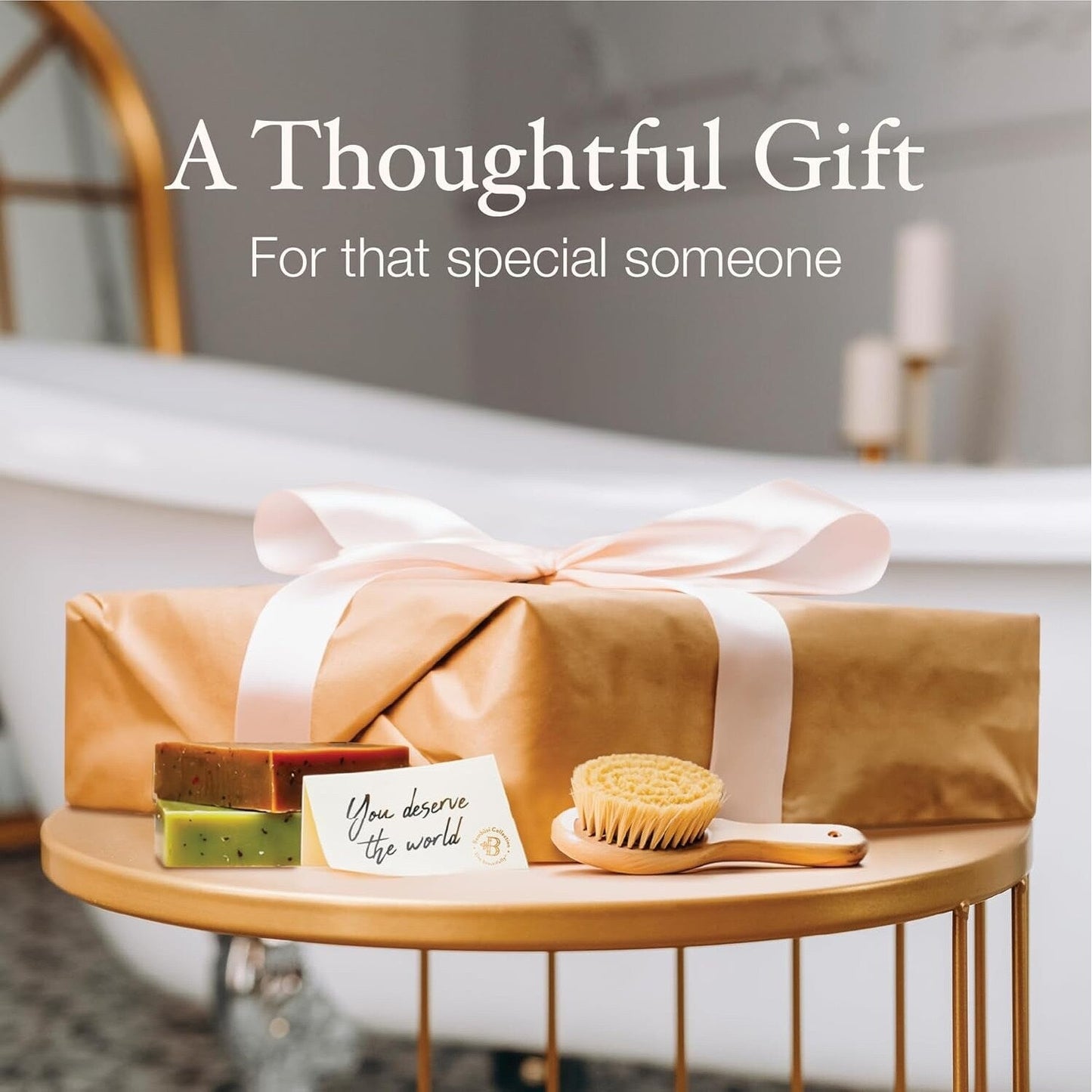 Bamboo Bathtub Tray for Tub - Expandable Bath Tray, Book & Tablet Holder - Bath Table, Tub Tray, Bathtub Caddy, Foldable Design