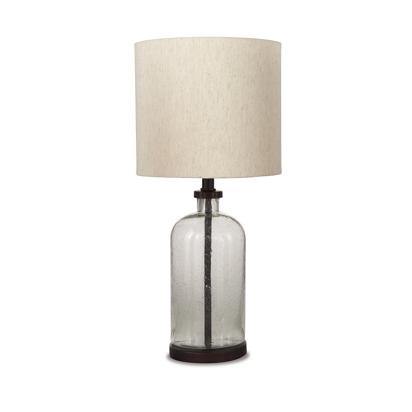 Bandile Modern Farmhouse Glass Table Lamp - 10W x 10D x 22H