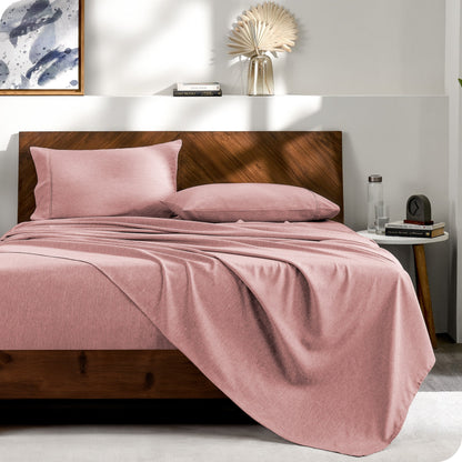 Bare Home Heathered Bed-in-a-Bag - Comforter Set & Sheet Set