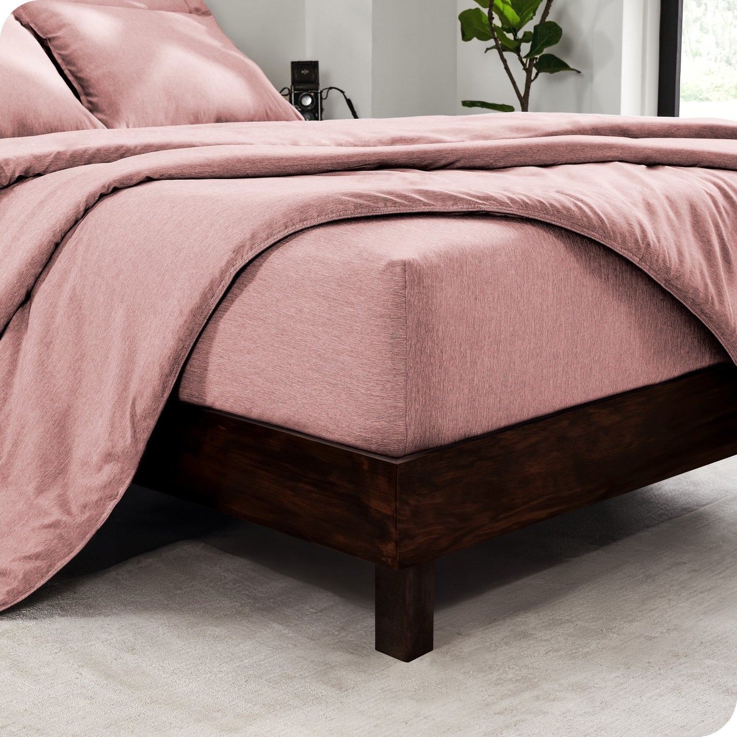 Bare Home Heathered Bed-in-a-Bag - Comforter Set & Sheet Set