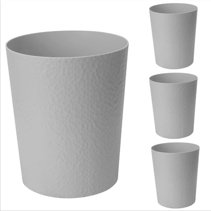 Bath Bliss Hammered Textured Trash Can