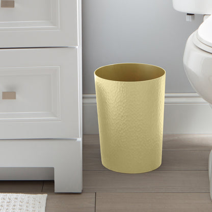 Bath Bliss Hammered Textured Trash Can