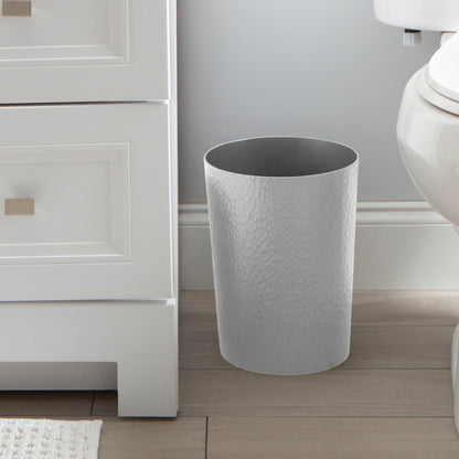 Bath Bliss Hammered Textured Trash Can