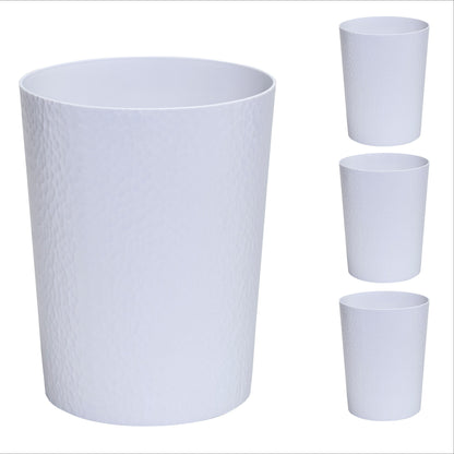 Bath Bliss Hammered Textured Trash Can