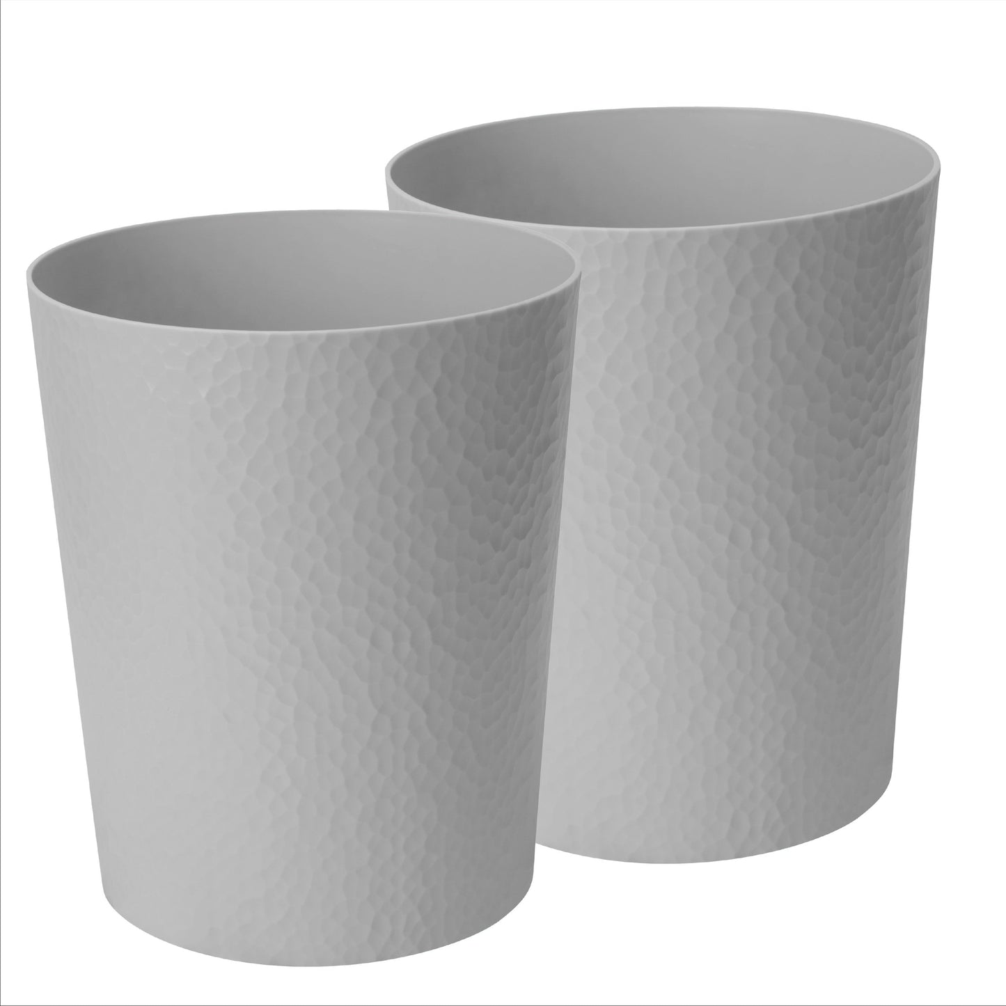 Bath Bliss Hammered Textured Trash Can