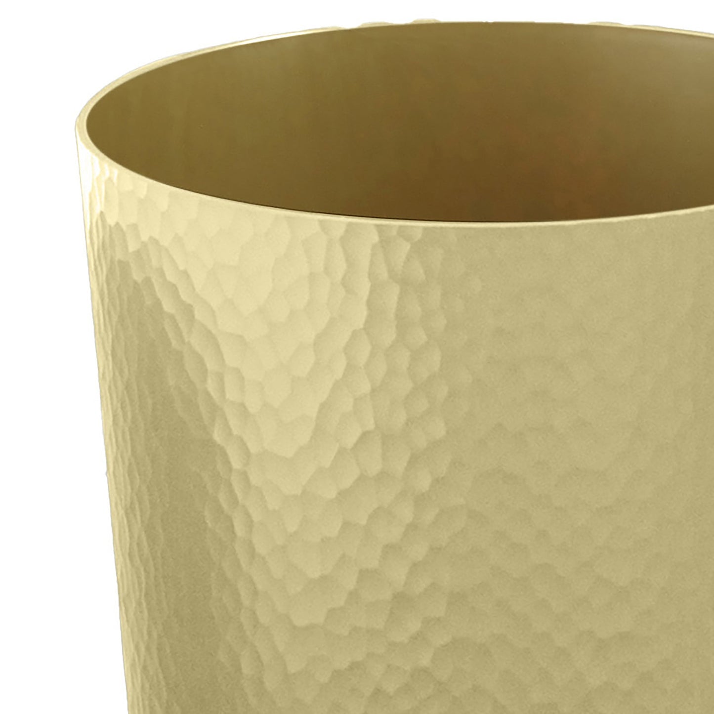 Bath Bliss Hammered Textured Trash Can