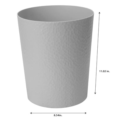 Bath Bliss Hammered Textured Trash Can