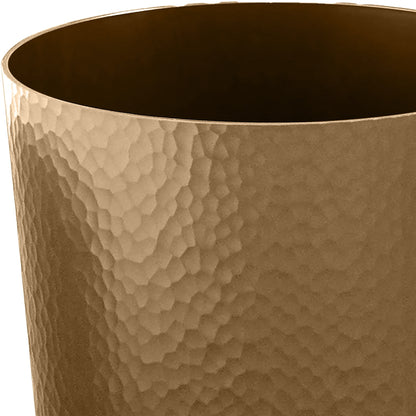 Bath Bliss Hammered Textured Trash Can