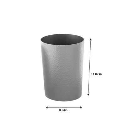 Bath Bliss Hammered Textured Trash Can