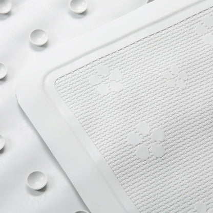 Bath Bliss Large Bath Mat in White