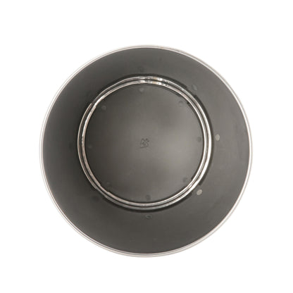 Bath Bliss Silver Stainless Steel Trash Can - 7.7 x 9.6