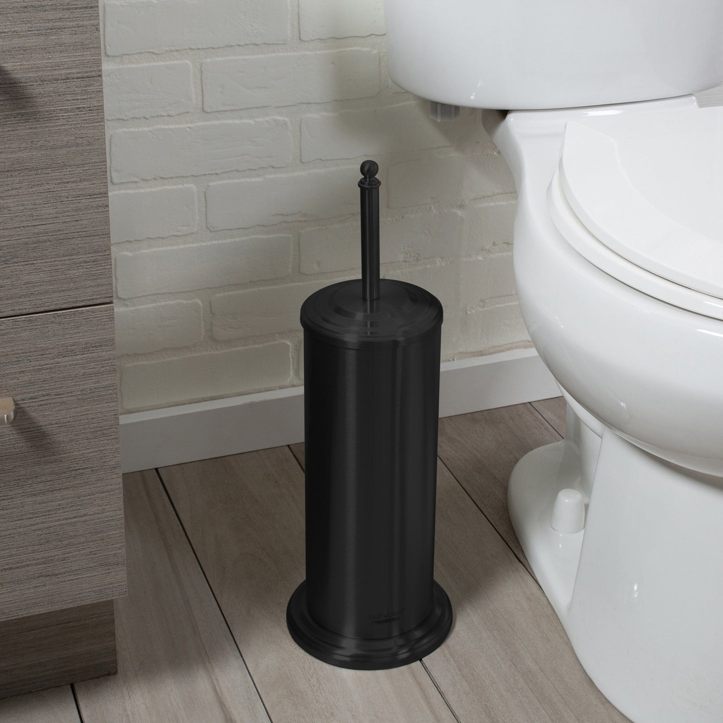 Bath Bliss Trash Can, Toilet Brush and Plunger 3 Piece Bathroom Set - 3 Piece Set