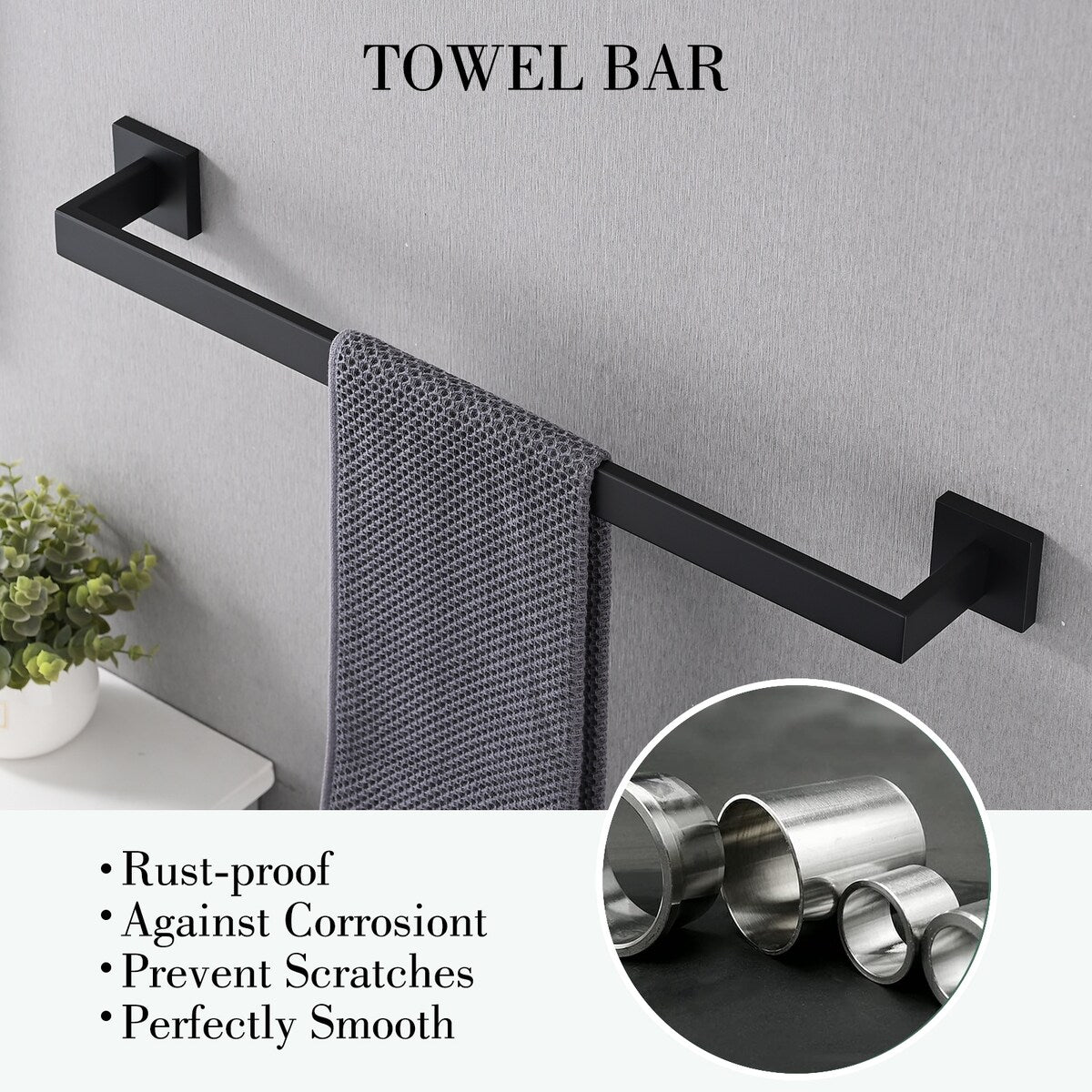 Bathlet 5-Piece Bath Hardware Set in Stainless Steel