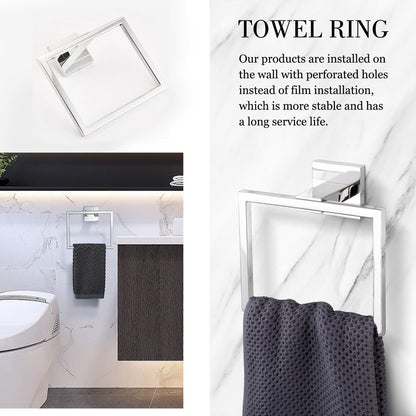 Bathlet 5-Piece Bath Hardware Set in Stainless Steel